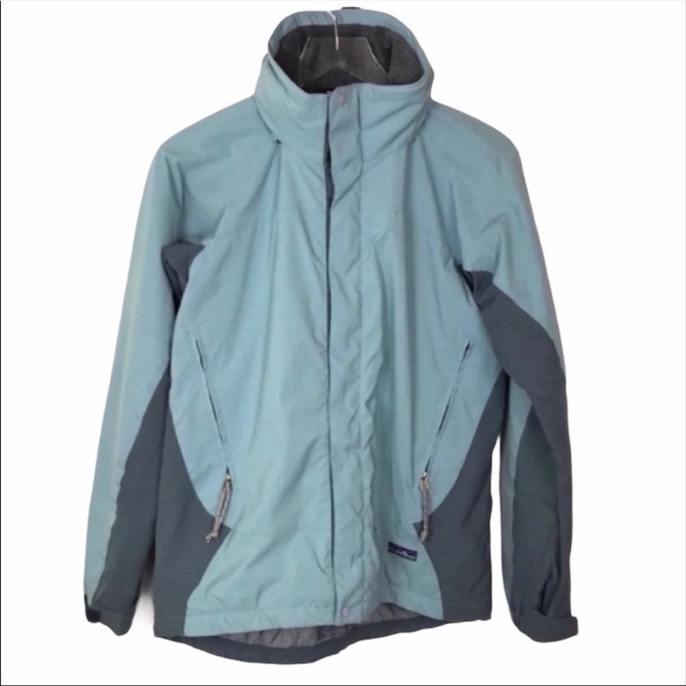 Patagonia Women’s Blue Hooded Jacket Size S